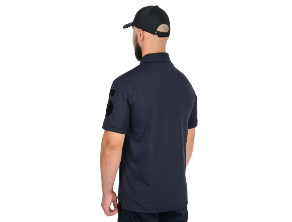 Тактичне поло CoolPass Патрульного НГУ Dark blue Velcro темно-синє - CamForma 3
