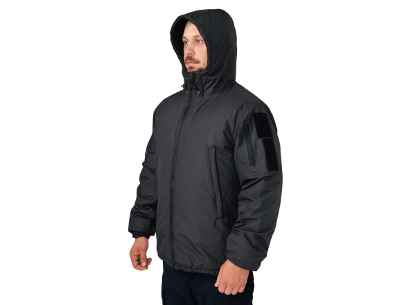 Зимова куртка STALKER WINTER ARMOR BLACK VELCRO чорна - CamForma 5