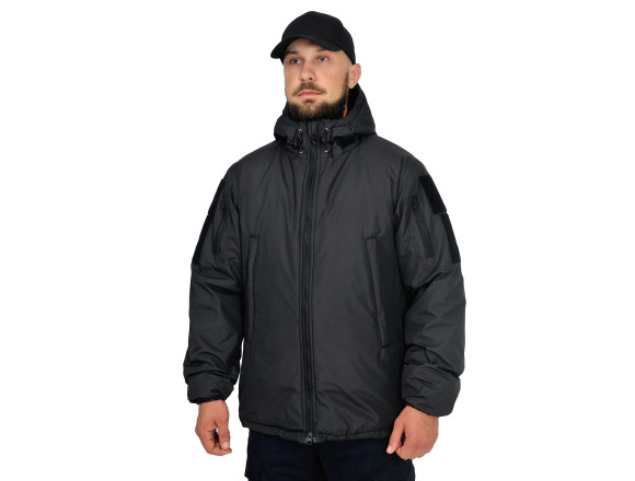 Зимова куртка STALKER WINTER ARMOR BLACK VELCRO чорна - CamForma 4