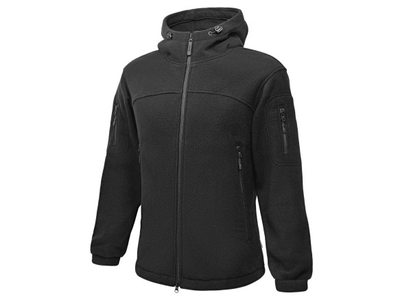 Тактическая флисовая кофта с капюшоном Winter Frost 340 гр/м Black - WinTac