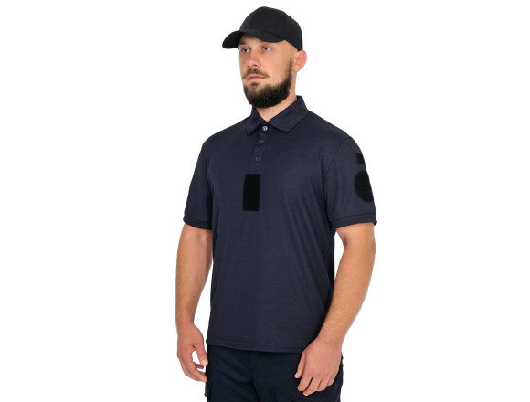 Тактичне поло CoolPass Патрульного НГУ Dark blue Velcro темно-синє - CamForma 2