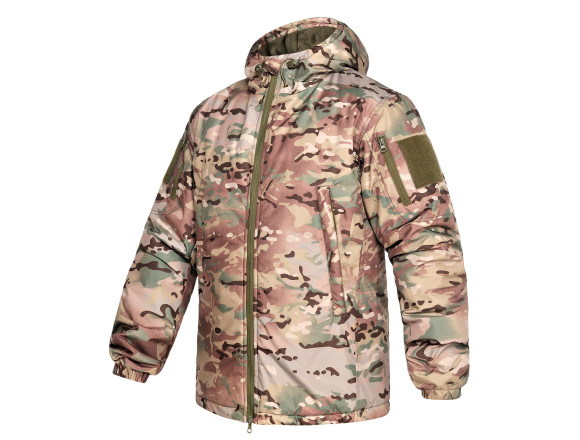 Зимова тактична куртка WinTac STALKER ARCTIC WINTER ARMOR Omni Heat мультикам