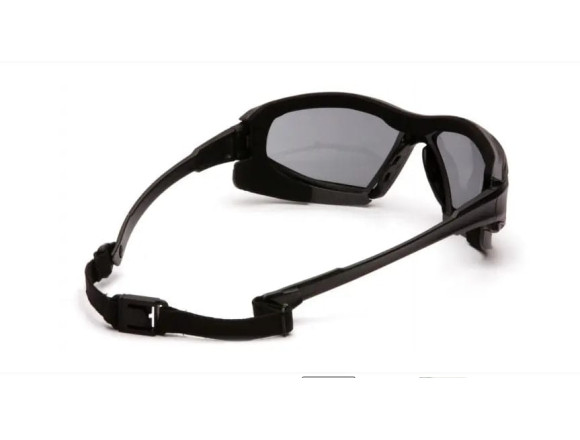 Очки защитные с уплотнителем Pyramex Highlander-PLUS (gray) Anti-Fog, черные 2