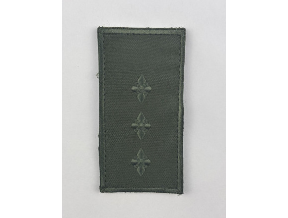 Погон ДКВС старший прапорщик, олива, на липучці, 10*5 см