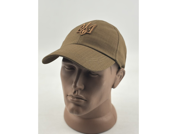 Бейсболка ELITE РИП-СТОП Coyote Brown с трезубцем WinTac