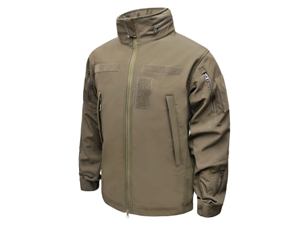 Демісезонна тактична куртка Soft Shell STALKER OLIVE олива WinTac - L 5