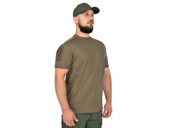Тактична футболка Coolpass Olive Velcro олива - CamForma 3