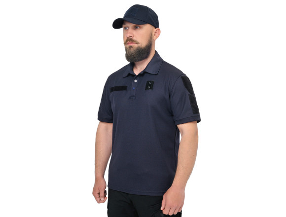 Тактичне поло CoolPass Police Velcro Dark blue темно-синє - WinTac - 4XL 4