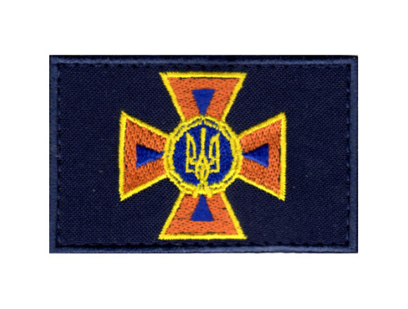 Кокарда - заглушка,  ДСНС, на липучці, 8*5 см