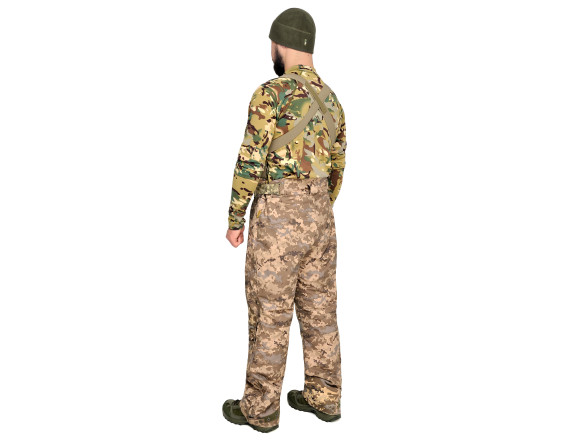 Тактичні зимові штани з підтяжками WinTac ARCTIC STORM MM14 - 3XL 3