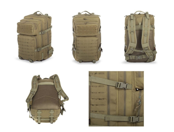 Рюкзак SILVER KNIGHT1512 Khaki 45л лазер хаки