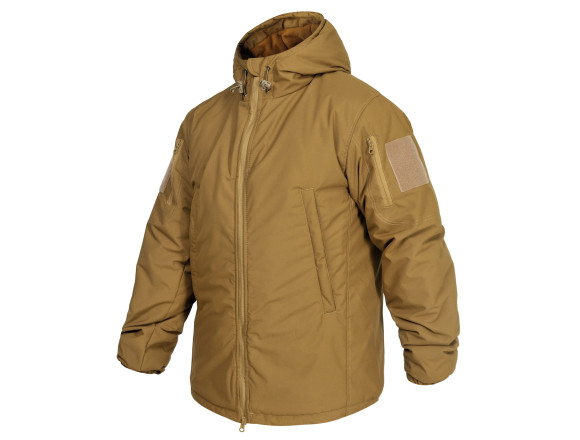 Зимова тактична куртка WinTac STALKER WINTER ARMOR COYOTE VELCRO койот