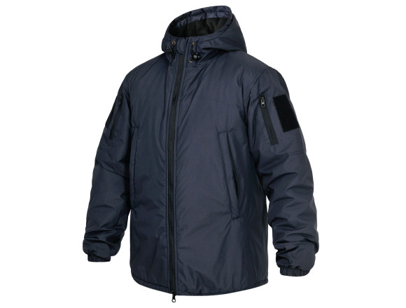 Зимова тактична куртка WinTac STALKER WINTER ARMOR Navy Blue VELCRO темно синя