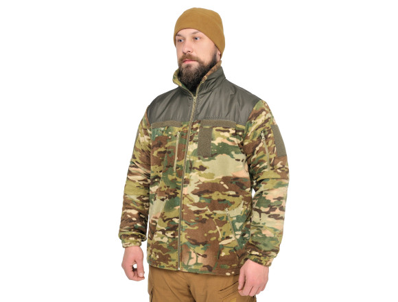 Тактична флісова кофта SARMAT MTP FLEECE 300 гр/м мультикам WinTac