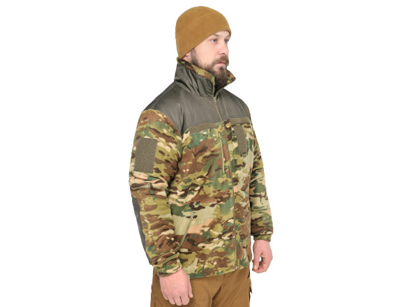 Тактична флісова кофта SARMAT MTP FLEECE 300 гр/м мультикам WinTac - M 4