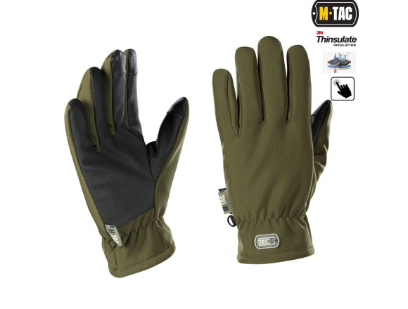 M-TAC ПЕРЧАТКИ SOFT SHELL THINSULATE OLIVE