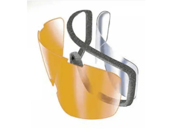 Окуляри захисні з ущільнювачем Pyramex V2G-Plus (XP) (gray) Anti-Fog, чорні 2