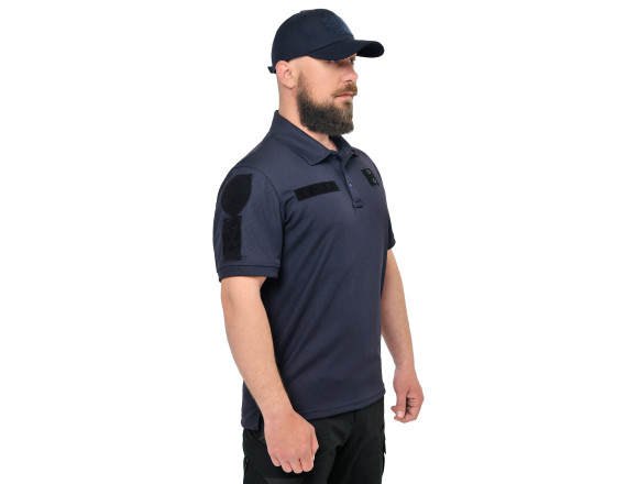 Тактичне поло CoolPass Police Velcro Dark blue темно-синє - WinTac - 4XL 3
