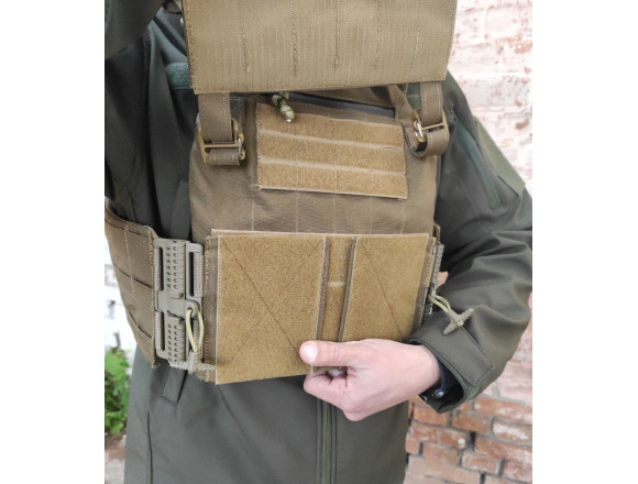 Плитоноска WinTac AGENT CUIRASS Coyote Brown система быстрого сброса койот 4
