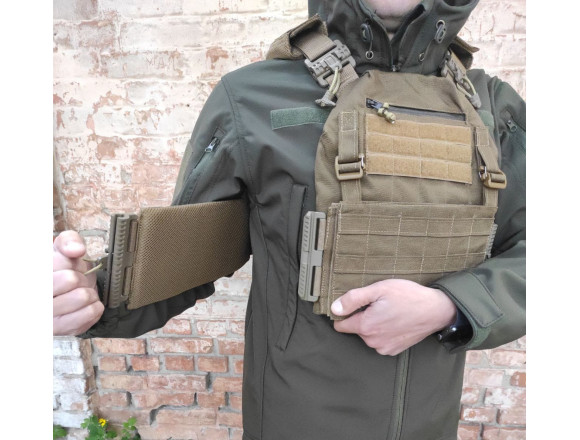 Плитоноска WinTac AGENT CUIRASS Coyote Brown система быстрого сброса койот 3