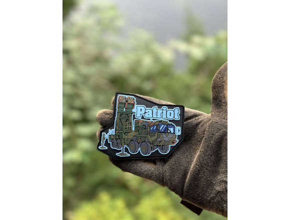 Шеврон ПВХ на липучці Patriot 10х7,5см