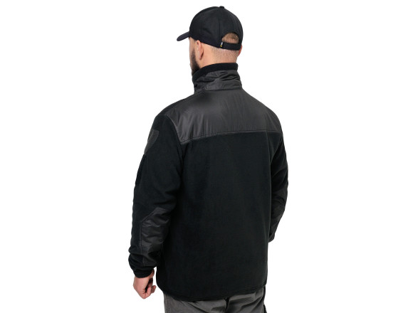 Тактична флісова кофта Jacket Black Ultrasoft М-300 чорна CamForma 2