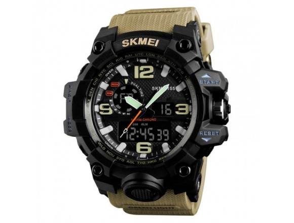 Тактичний годинник Skmei 1155B Coyote Black 1