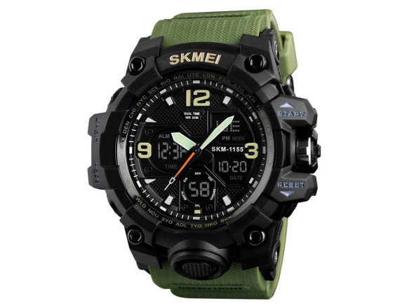 Тактичний годинник Skmei 1155B Green Black