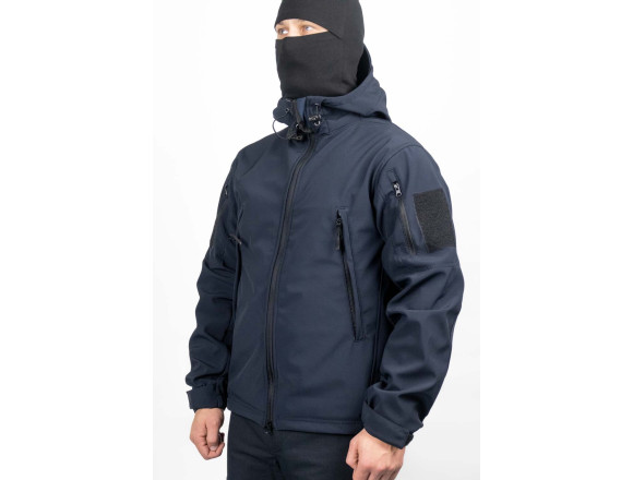 Тактична куртка Soft Shell VIKING DARK NAVY BLUE темно-синя WinTac - XS 4