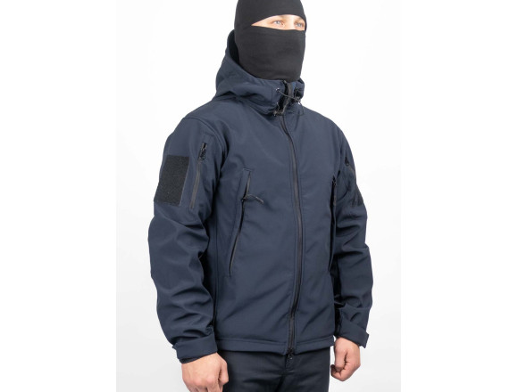 Тактична куртка Soft Shell VIKING DARK NAVY BLUE темно-синя WinTac