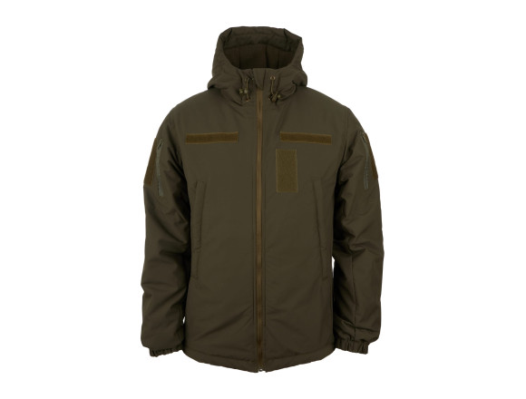 Зимова тактична куртка WinTac STALKER WINTER ARMOR OLIVE VELCRO олива