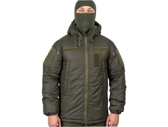Зимова куртка STALKER WINTER ARMOR OLIVE VELCRO олива - CamForma 2