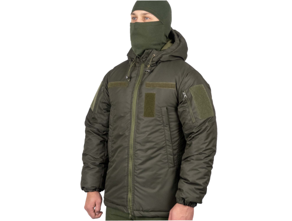 Зимова куртка STALKER WINTER ARMOR OLIVE VELCRO олива - CamForma 1