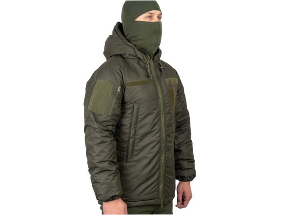 Зимова куртка STALKER WINTER ARMOR OLIVE VELCRO олива - CamForma 5