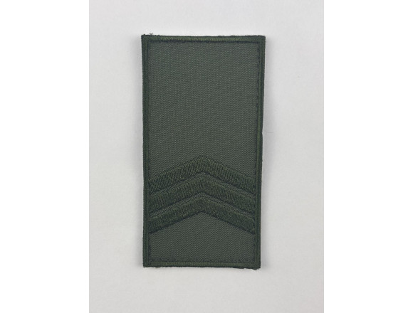 Погон ДКВС сержант, олива, на липучці, 10*5 см