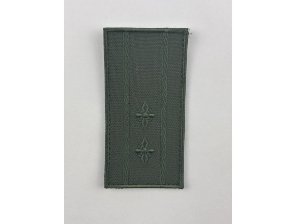 Погон ДКВС підполковник, олива, на липучці, 10*5 см