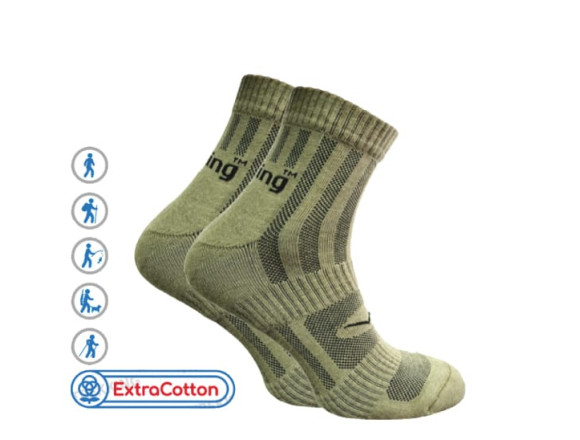 Шкарпетки трекінгові літні короткі Trekking ShortLight - S (36-39) (чорний) 1