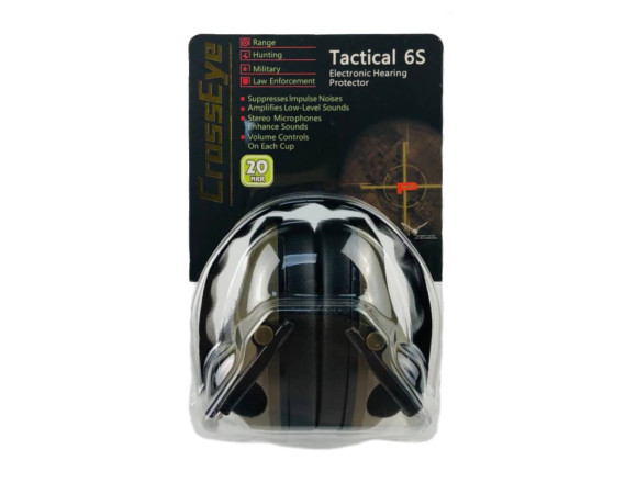 Навушники активні, шумозаглушувальні Tactical 6s Black